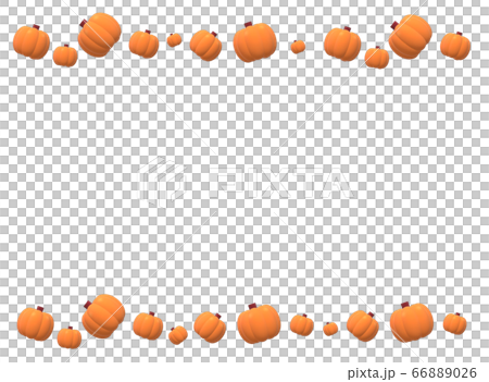 Pumpkin rumbling frame - Stock Illustration [66889026] - PIXTA
