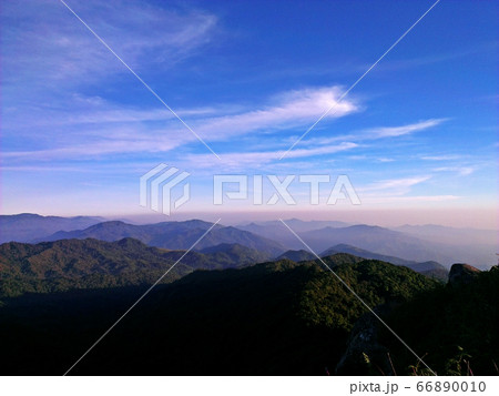The view from the top of the mountain sees a beautiful, fertile forest. The view from the top of the mountain sees a beautiful, fertile forest. 66890010