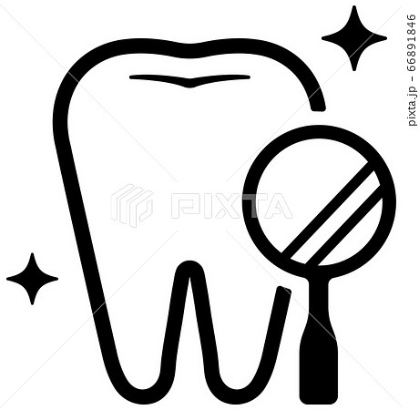 歯のベクターアイコンイラスト 歯科検診のイラスト素材