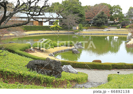 こしがや能楽堂 日本庭園花田苑 の写真素材