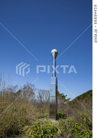 長野県下伊那郡阿智村浪合　蛇峠山 馬の背にある電子基準点 66894459