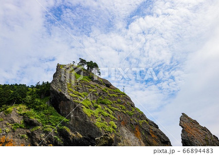 知床半島 船からの風景 知床半島 船からの風景 66894483
