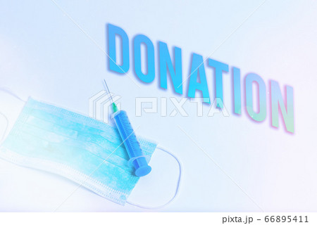 Word writing text Donation. Business concept for 66895411