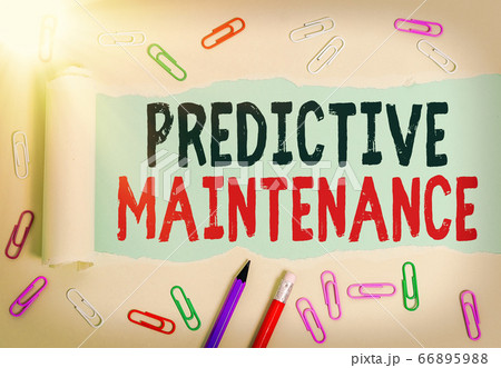 Handwriting text Predictive Maintenance. Concept Handwriting text Predictive Maintenance. Concept 66895988