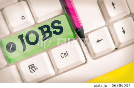 Writing note showing Jobs. Business photo Writing note showing Jobs. Business photo 66896034