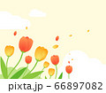 花　水彩風　 66897082
