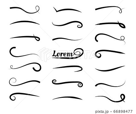 Set Of Text Tail Typography Elements 66898477