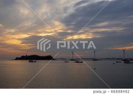 写真 日没 太陽 66898492