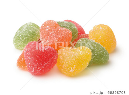 Group of heart shaped fruit marmalade candies Group of heart shaped fruit marmalade candies 66898703