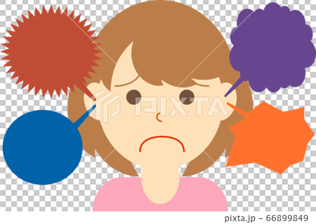 幻聴が聞こえる女性 66899849