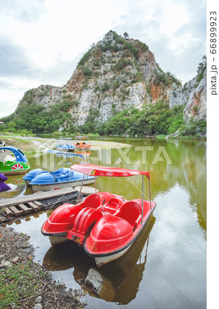 Khao Ngu Stone Park in Ratchaburi province, Khao Ngu Stone Park in Ratchaburi province, 66899923