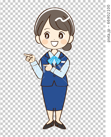 Woman Banker Instruction Stock Illustration
