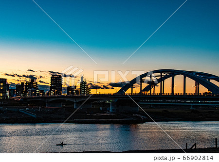 武蔵小杉、丸子橋　夜景 66902814
