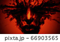 Girl face with splashes of blood from the eyes. 66903565