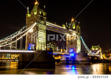 Tower Bridge in London, United Kingdom. Long Tower Bridge in London, United Kingdom. Long 66904508