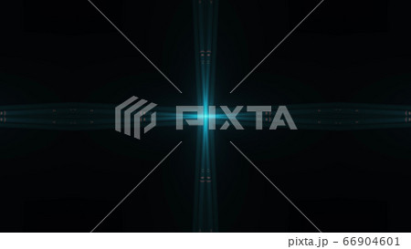 Beautiful lens flare with rays on a black Beautiful lens flare with rays on a black 66904601