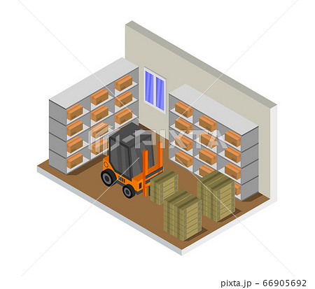 isometric warehouse 66905692