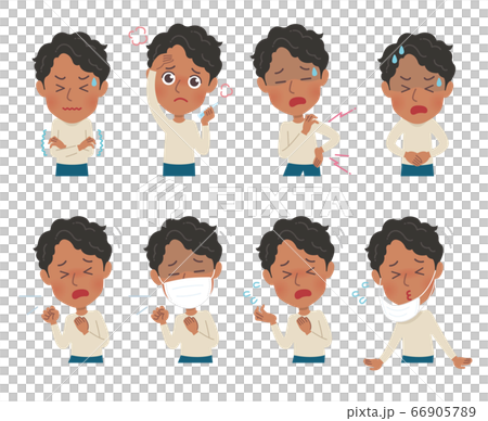 cute type african dad_sick 66905789