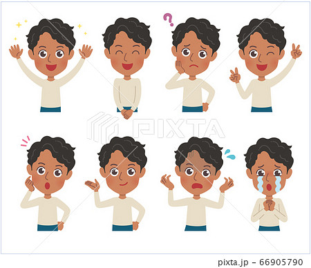 cute type african dad_emotion 66905790