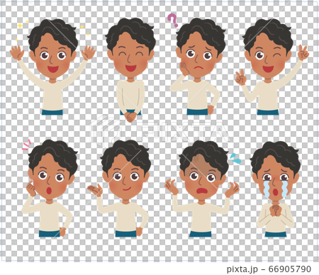 cute type african dad_emotion 66905790