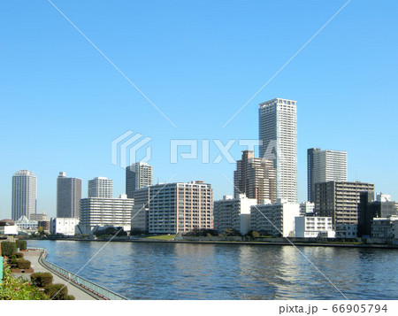 東京都中央区築地の風景 東京都中央区築地の風景 66905794
