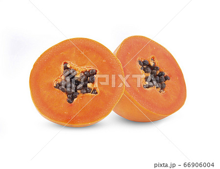 papaya isolated on white background 66906004