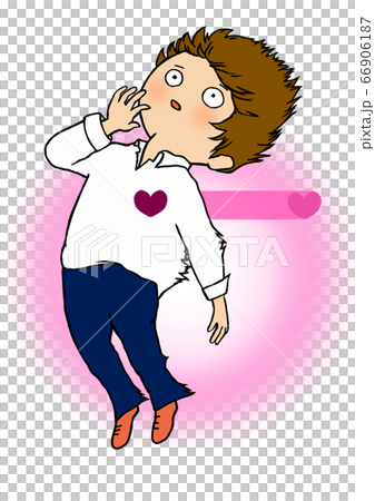 震驚的時刻(顏色,愛,背景粉色圓圈) 震驚的時刻(顏色,愛,背景粉色圓圈) 66906187