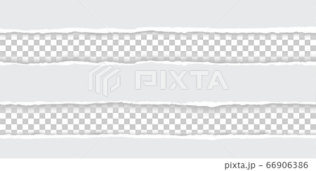 Torn paper with ripped edges realistic vector illustration 66906386