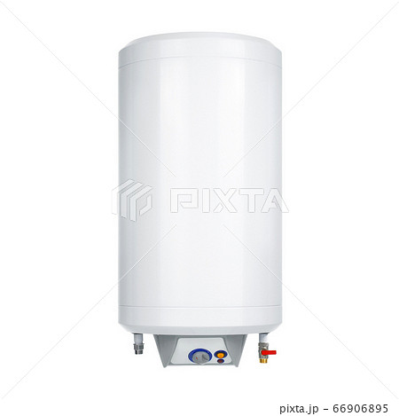 Electric Tank Water Heater Isolated on White....の写真素材 [66906895] - PIXTA