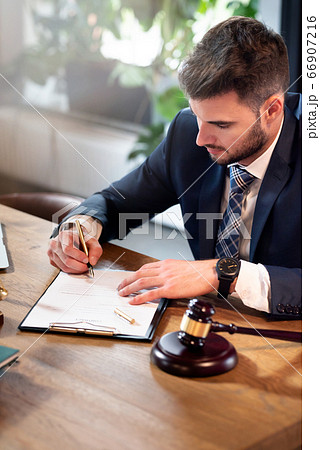 Lawyer or attorney working in the office Lawyer or attorney working in the office 66907216
