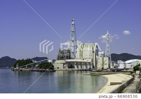竹原火力発電所 広島県竹原市の写真素材