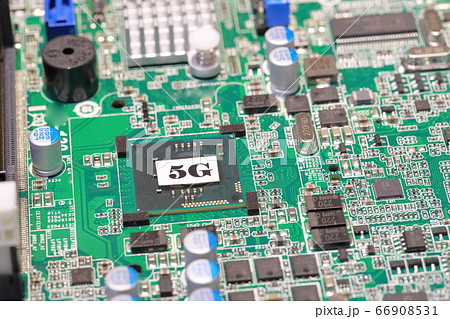 5G通信方式のイメージ_回路基板 5G通信方式のイメージ_回路基板 66908531