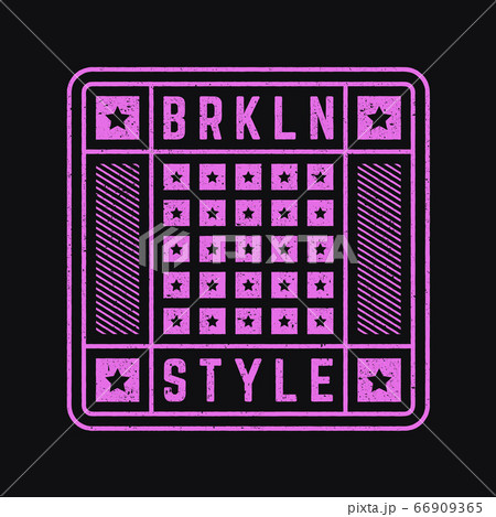 Retro Brooklyn print. 66909365