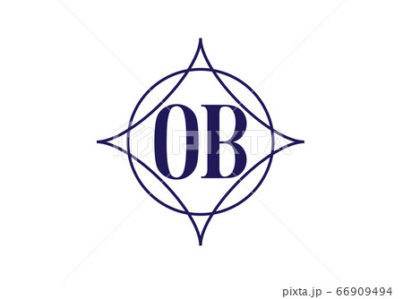 Initial Monogram Letter O B Logo Design Vector Template. O B Letter Logo Design 66909494