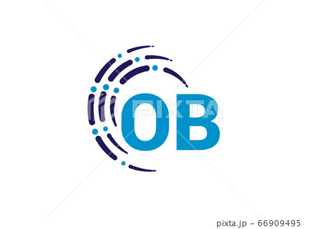 Initial Monogram Letter O B Logo Design Vector Template. O B Letter Logo Design 66909495