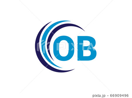 Initial Monogram Letter O B Logo Design Vector Template. O B Letter Logo Design 66909496