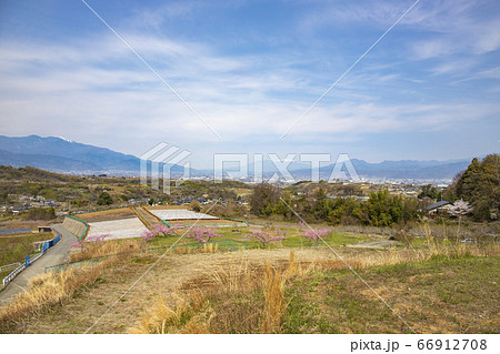 【山梨県】中央市高台からの眺望 【山梨県】中央市高台からの眺望 66912708