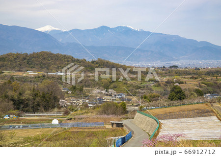 【山梨県】中央市高台からの眺望 【山梨県】中央市高台からの眺望 66912712