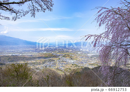 【山梨中央市】山の神千本桜と甲府盆地・八ヶ岳 【山梨中央市】山の神千本桜と甲府盆地・八ヶ岳 66912753