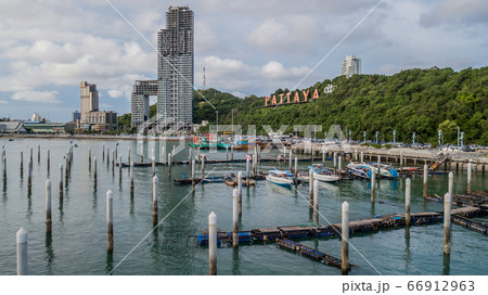 Aerial view of Pattaya , Thailand . 66912963