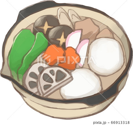 長崎グルメ具雑煮のイラスト素材