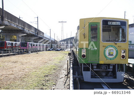 ニューシャトル・丸山車両基地にて 66913346