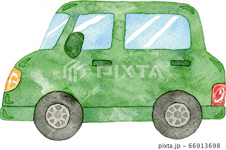 緑の車のイラスト素材