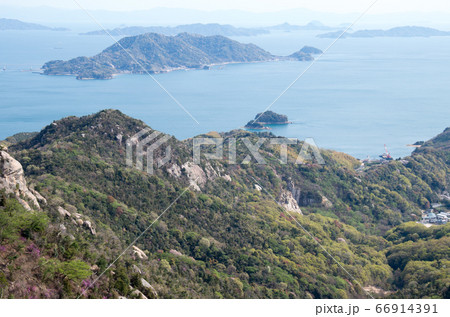 倉橋島火山から瀬戸内海の眺め 66914391