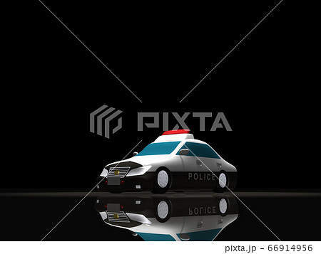 CGイラスト 救急車両 パトカー CGイラスト 救急車両 パトカー 66914956