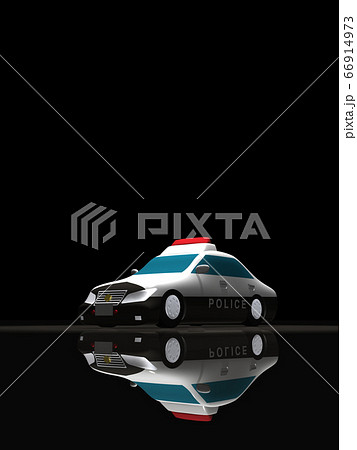 CGイラスト 救急車両 パトカー CGイラスト 救急車両 パトカー 66914973