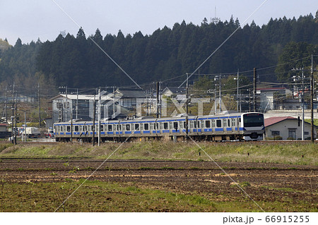 宇都宮駅に向かう、東北本線E531系ワンマン車（回送列車） 66915255