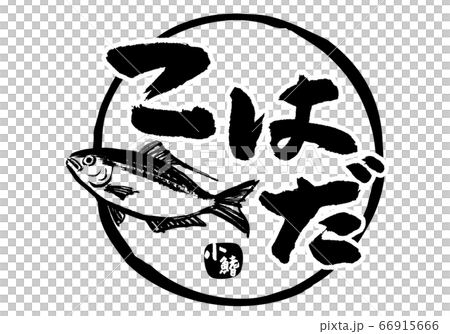 こはだ　小鰭　筆文字 66915666