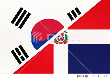 South Korea and Dominican Republic, symbol of flags South Korea and Dominican Republic, symbol of flags 66918033