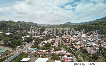 Cityscape of Matagalpa city on mountain 66921380